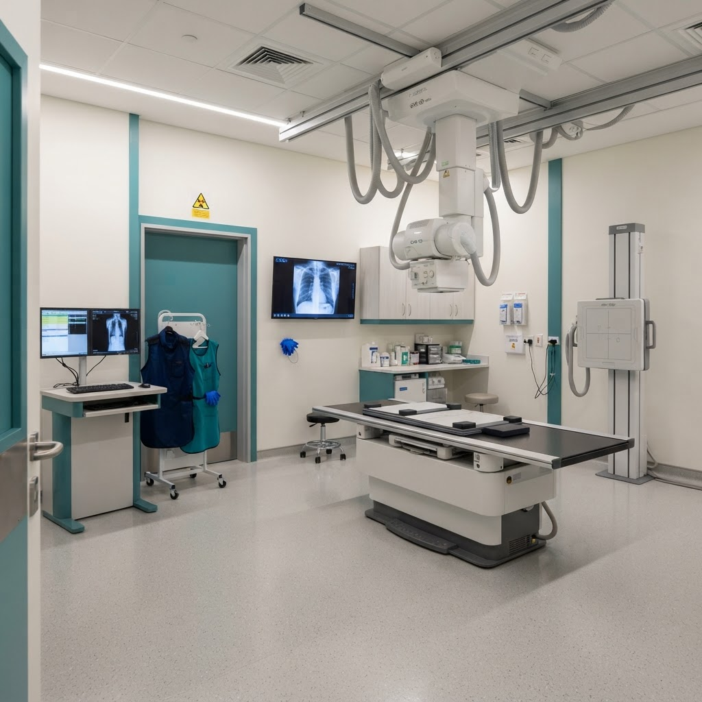 X-ray and radiology practice room